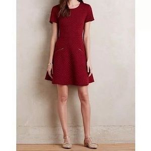 *Not for Sale* Anthropologie Sunday in Brooklyn Red Quilted Dress Size: XS